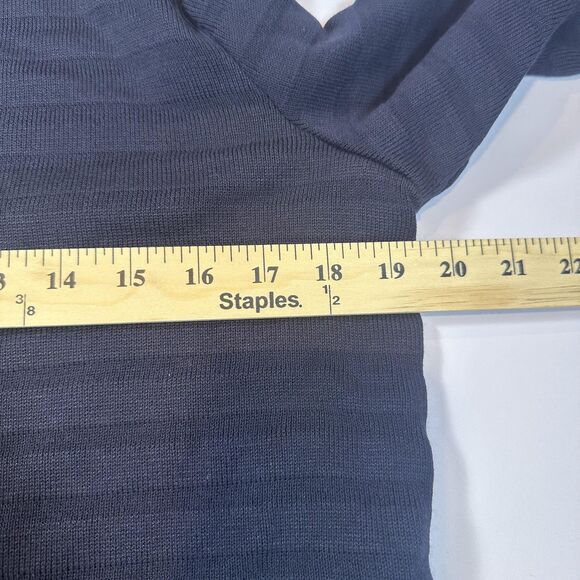 Saint James Mademoiselle Sweater Womens Medium Navy Zip Cardigan Made in France - Picture 10 of 12